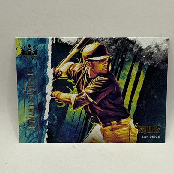 2019 Panini Diamond Kings Squires Holo Gold Fernando Tatis Jr #S15 RC San Diego - Picture 1 of 2